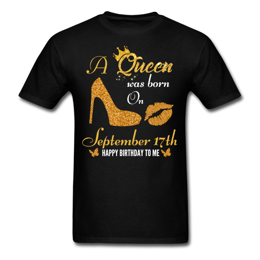 QUEEN 17TH SEPTEMBER UNISEX SHIRT - black