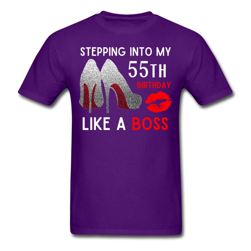 STEPPING 55 UNISEX SHIRT - purple