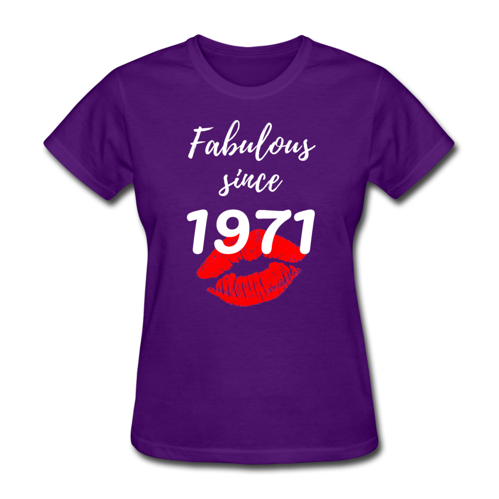 1971 FAB 50 FRONT BACK PRINT SHIRT - purple