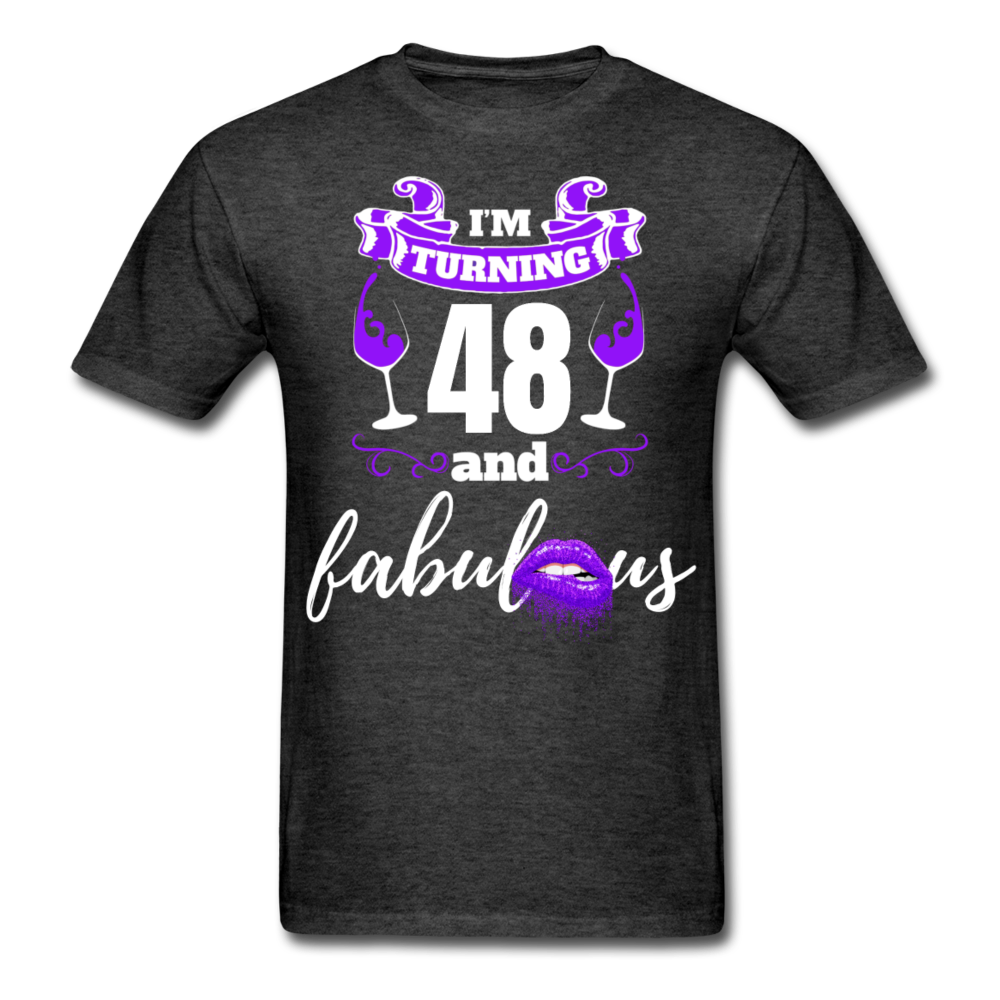 TURNING 48 UNISEX SHIRT - heather black