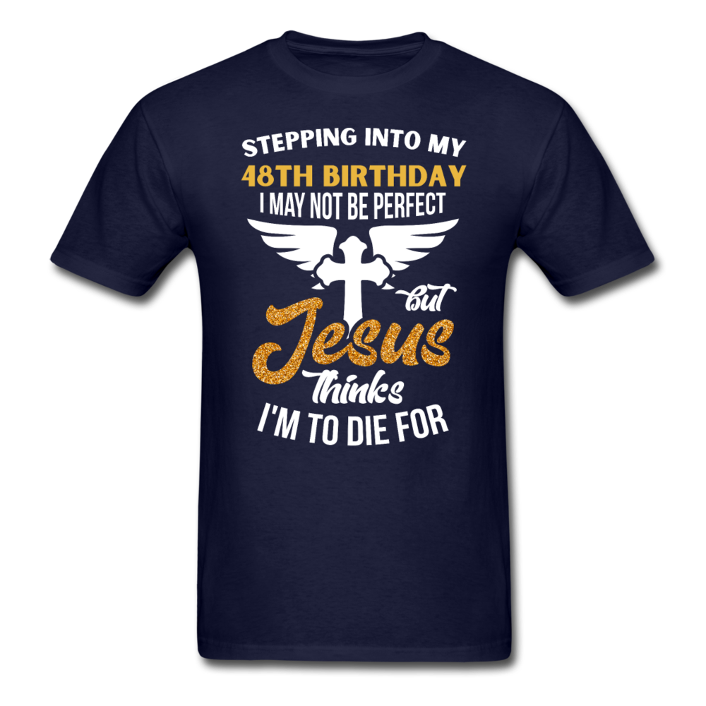 STEPPING 48 JESUS UNISEX SHIRT - navy
