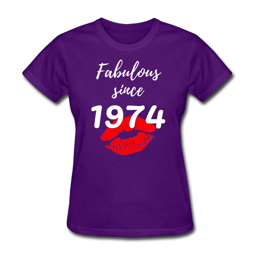 1974 FAB 47 FRONT BACK PRINT - purple