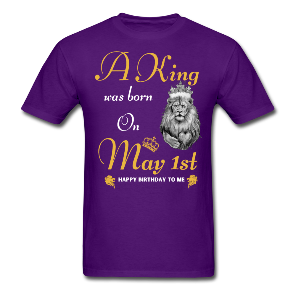 KING 1ST MAY UNISEX SHIRT - purple