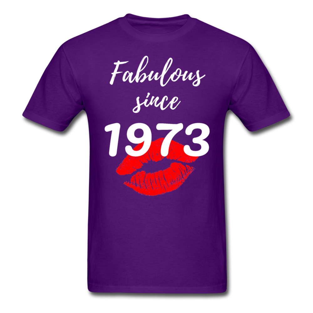 1973 FAB 48 UNISEX FRONT BACK PRINT SHIRT - purple