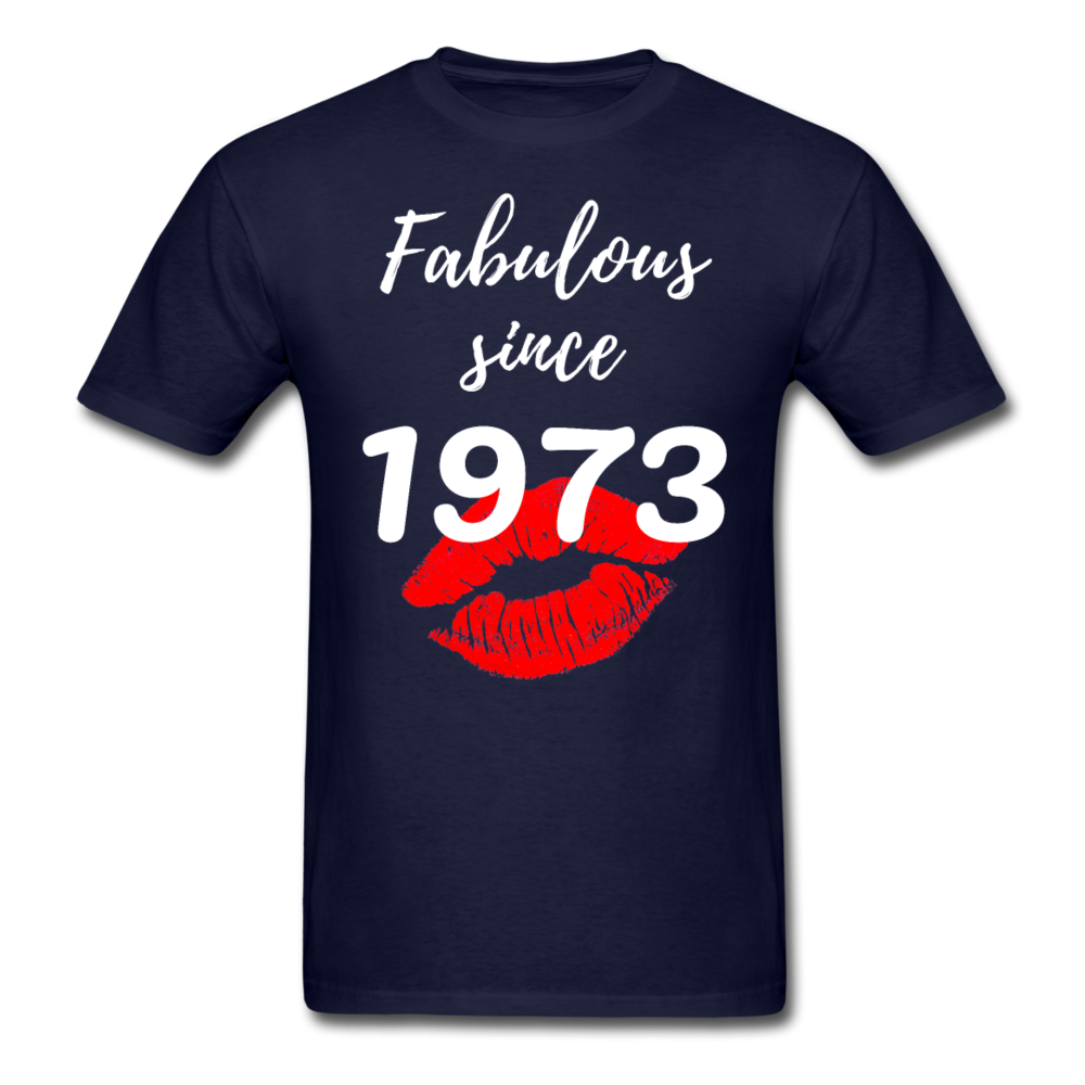 1973 FAB 48 UNISEX FRONT BACK PRINT SHIRT - navy