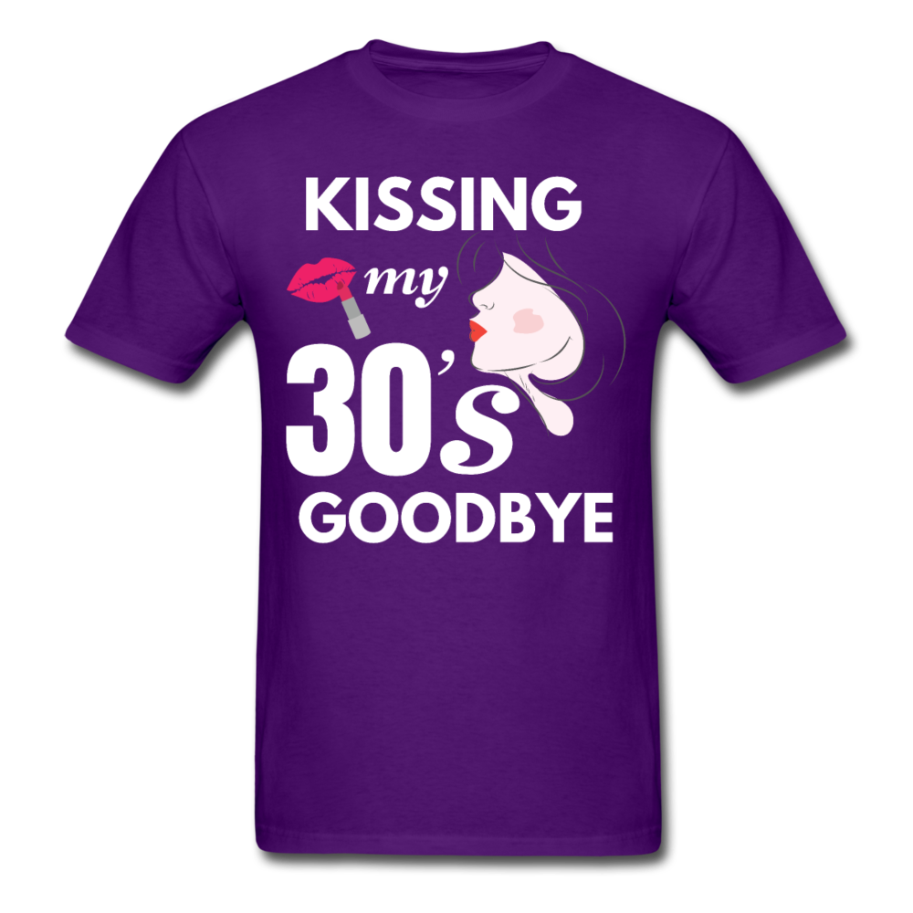 KISS 30'S GOODBYE UNISEX SHIRT - purple