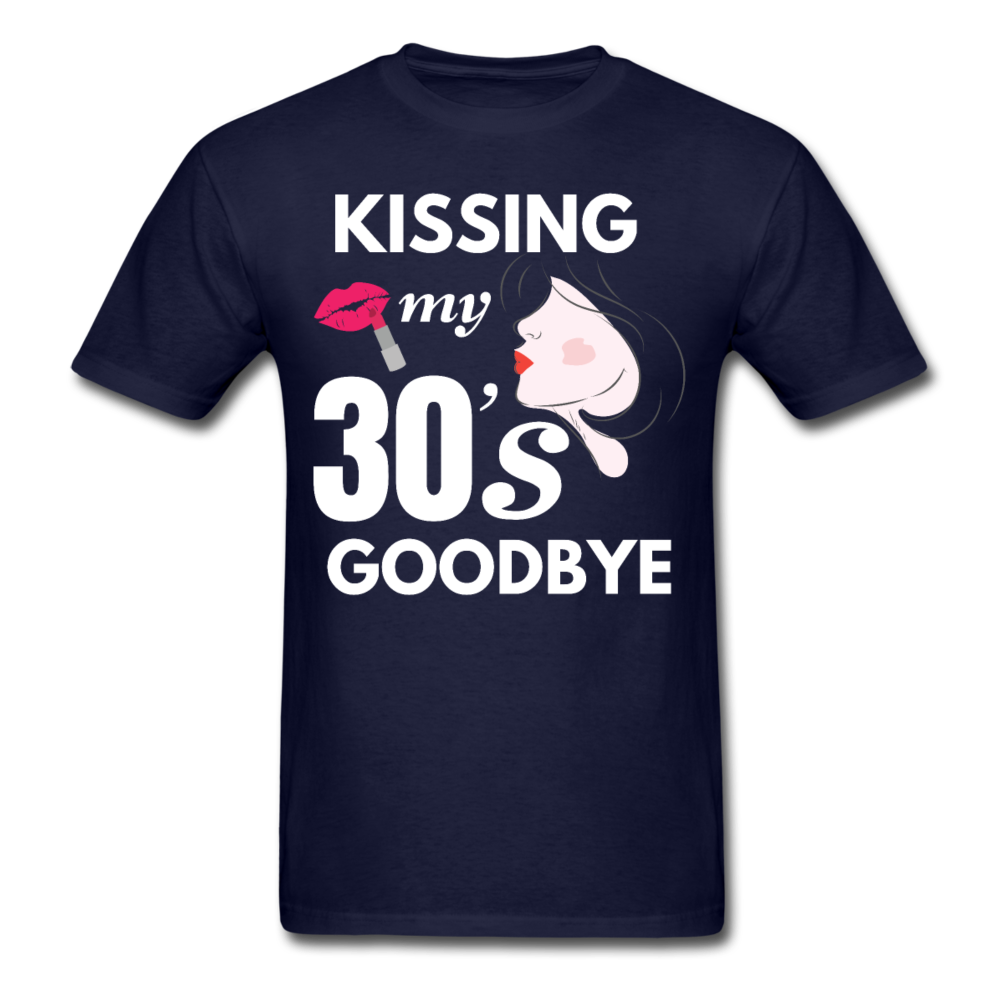 KISS 30'S GOODBYE UNISEX SHIRT - navy