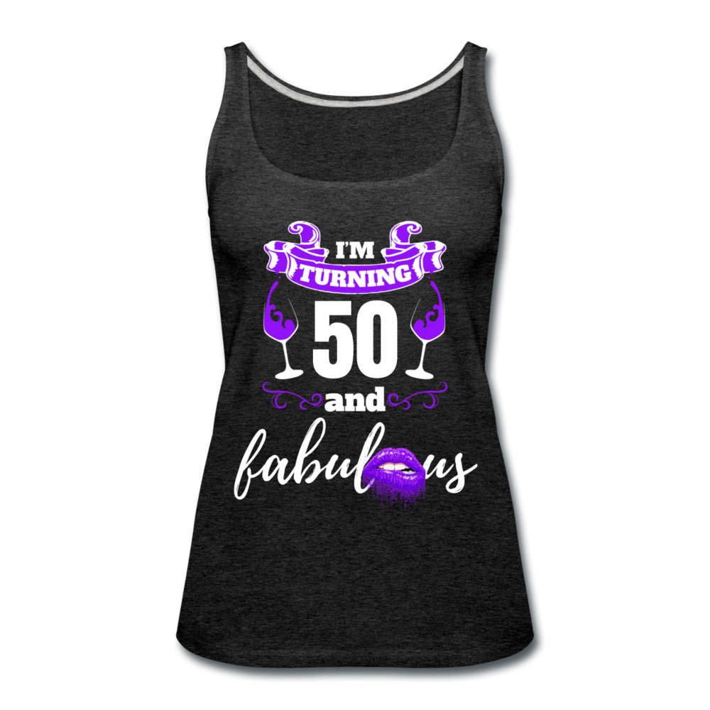 TURNING 50 FAB TANK - charcoal gray