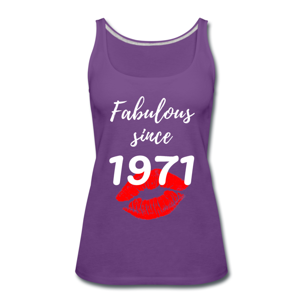 1971 FAB 50 TANK FRONT AND BACK PRINT - purple