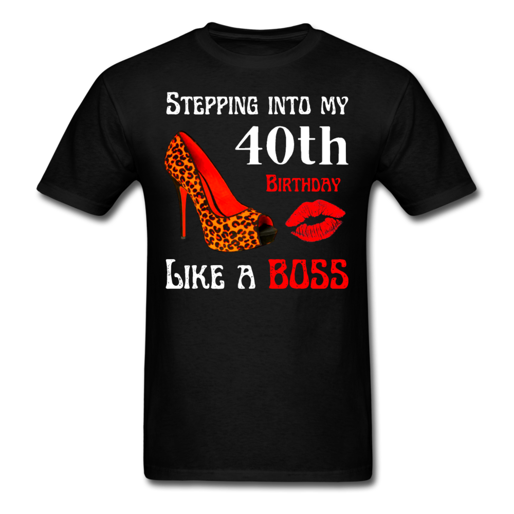 BOSS 40 LEOPARD HEELS UNISEX SHIRT - black