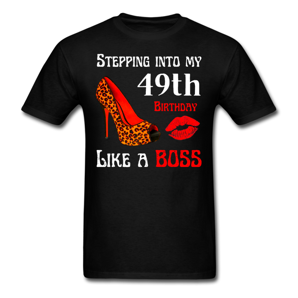 BOSS 49 LEOPARD HEELS UNISEX SHIRT - black