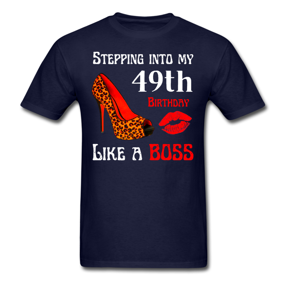 BOSS 49 LEOPARD HEELS UNISEX SHIRT - navy