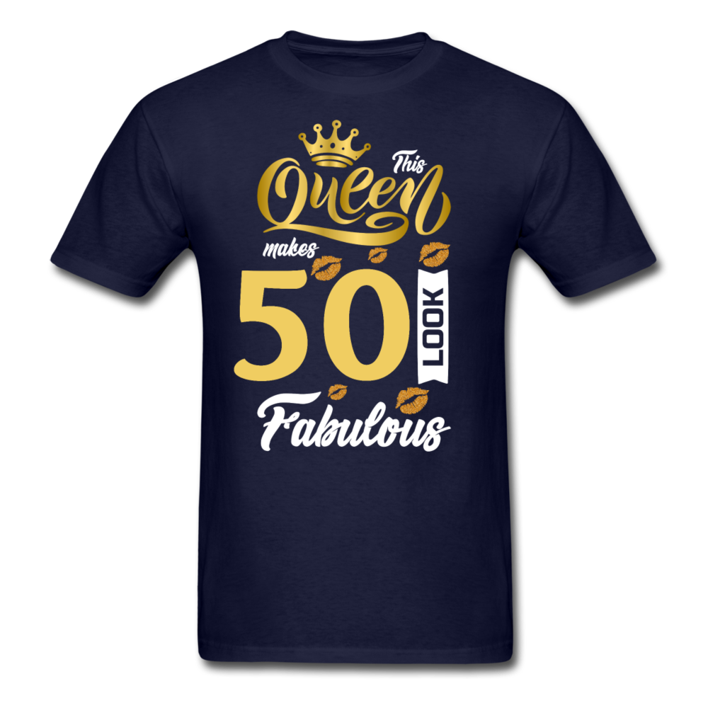 QUEEN 50 UNISEX SHIRT - navy