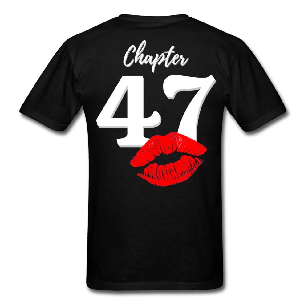 1974 FAB 47 FRONT BACK PRINT UNISEX SHIRT - black