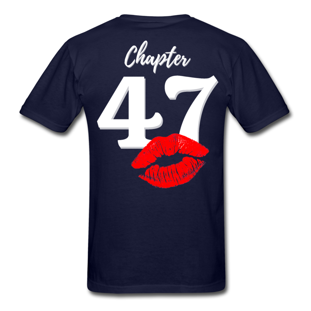 1974 FAB 47 FRONT BACK PRINT UNISEX SHIRT - navy