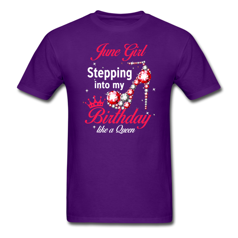 JUNE STEP QUEEN UNISEX SHIRT - purple