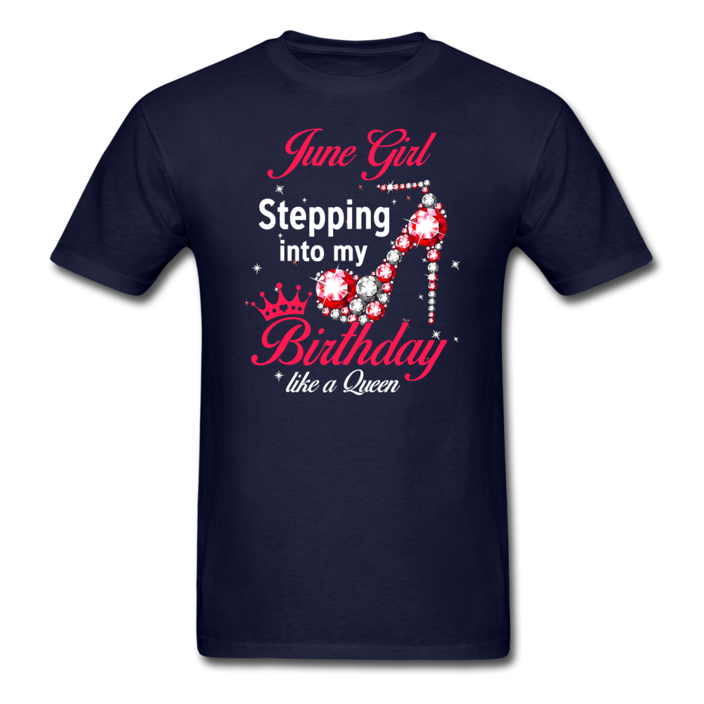 JUNE STEP QUEEN UNISEX SHIRT - navy