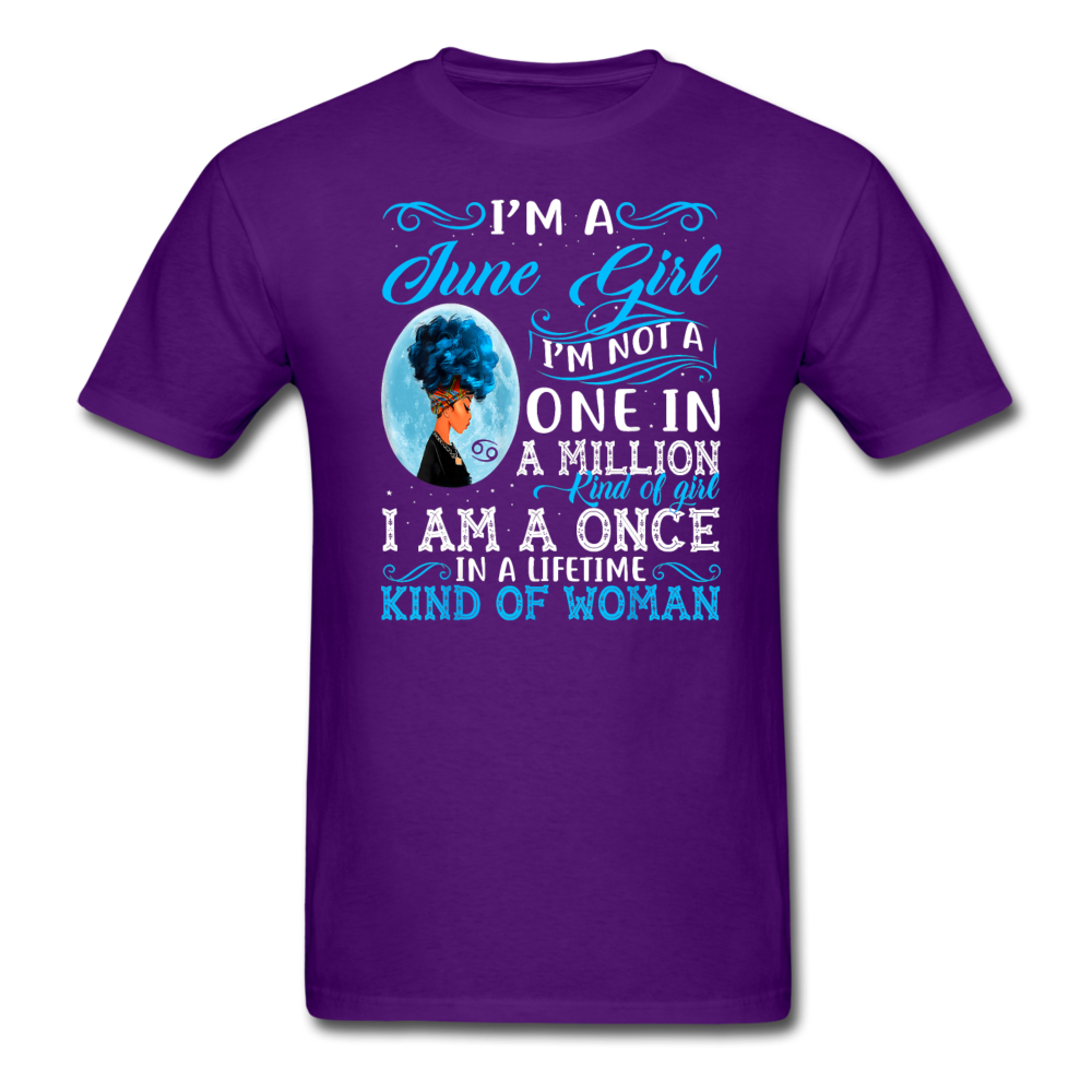 JUNE GIRL LIFETIME UNISEX SHIRT - purple