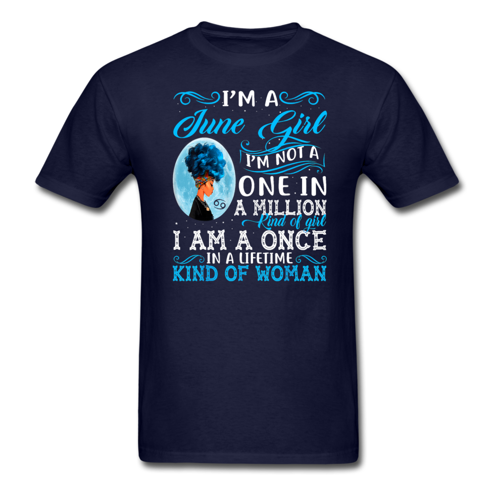 JUNE GIRL LIFETIME UNISEX SHIRT - navy