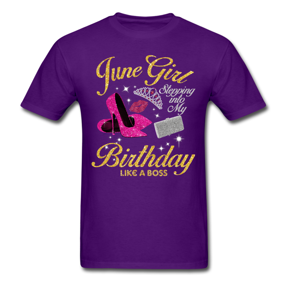 JUNE GIRL BOSS UNISEX SHIRT - purple