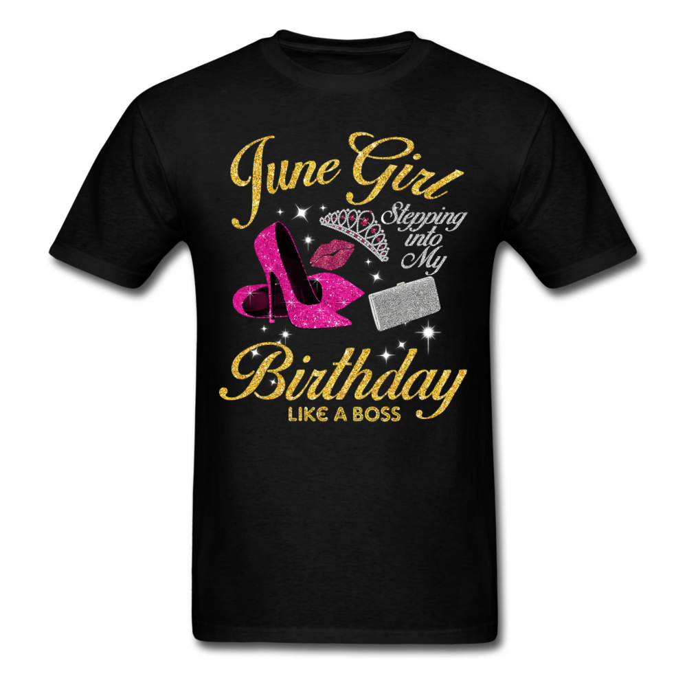 JUNE GIRL BOSS UNISEX SHIRT - black