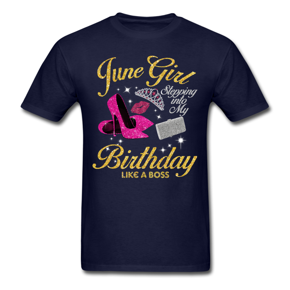 JUNE GIRL BOSS UNISEX SHIRT - navy