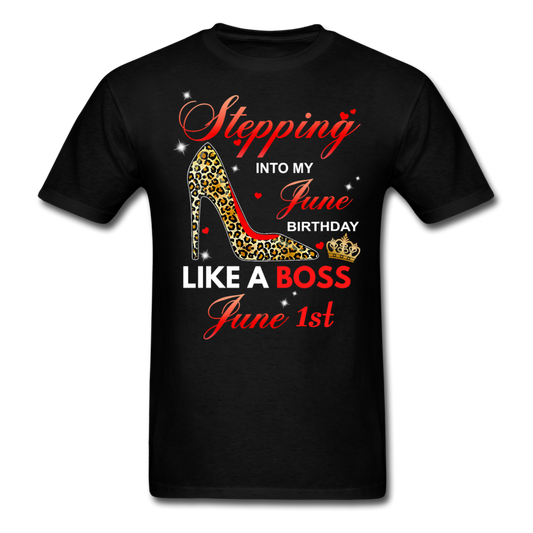 STEPPING JUNE 1ST UNISEX SHIRT - black