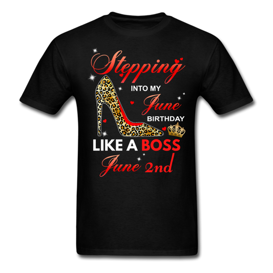 STEPPING JUNE 2ND UNISEX SHIRT - black