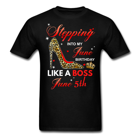 STEPPING JUNE 5TH UNISEX SHIRT - black