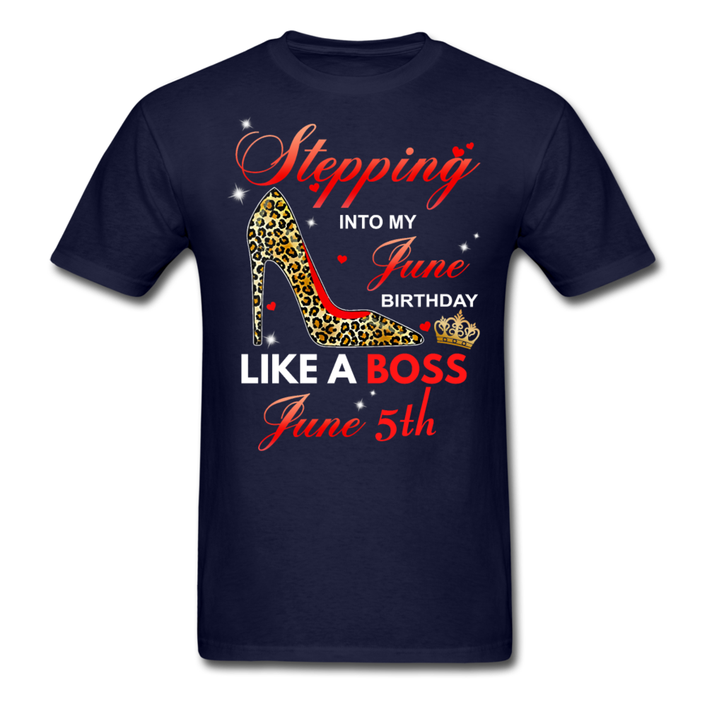 STEPPING JUNE 5TH UNISEX SHIRT - navy