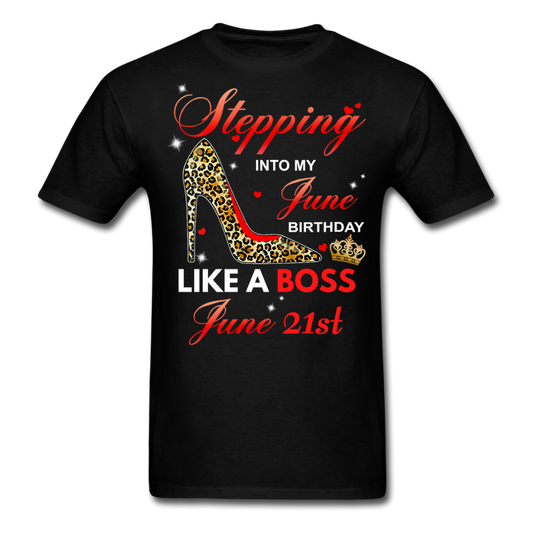 STEPPING JUNE 21ST UNISEX SHIRT - black