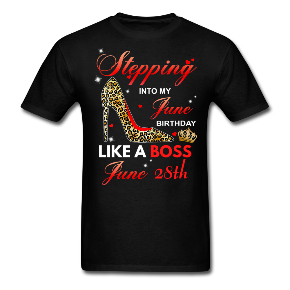 STEPPING JUNE 28TH UNISEX SHIRT - black