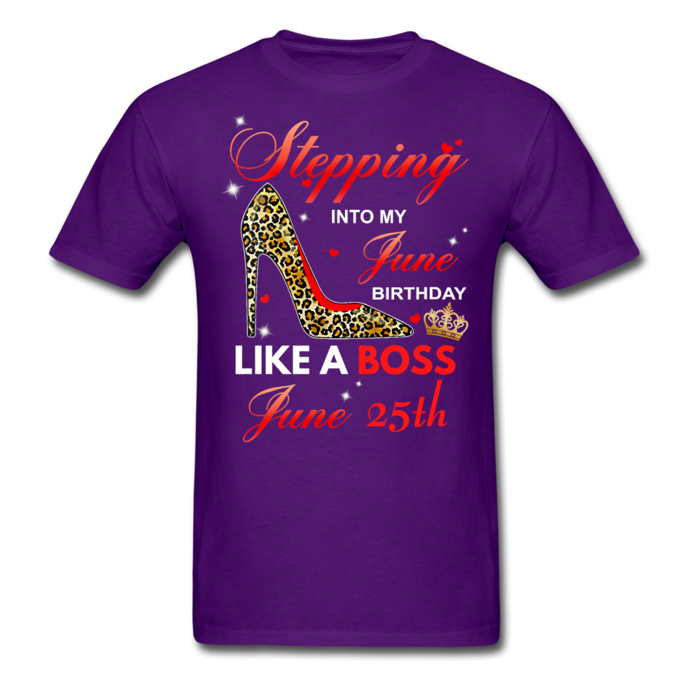 STEPPING JUNE 25TH UNISEX SHIRT - purple