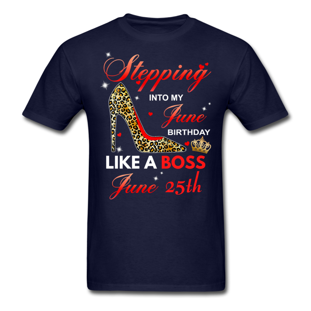 STEPPING JUNE 25TH UNISEX SHIRT - navy