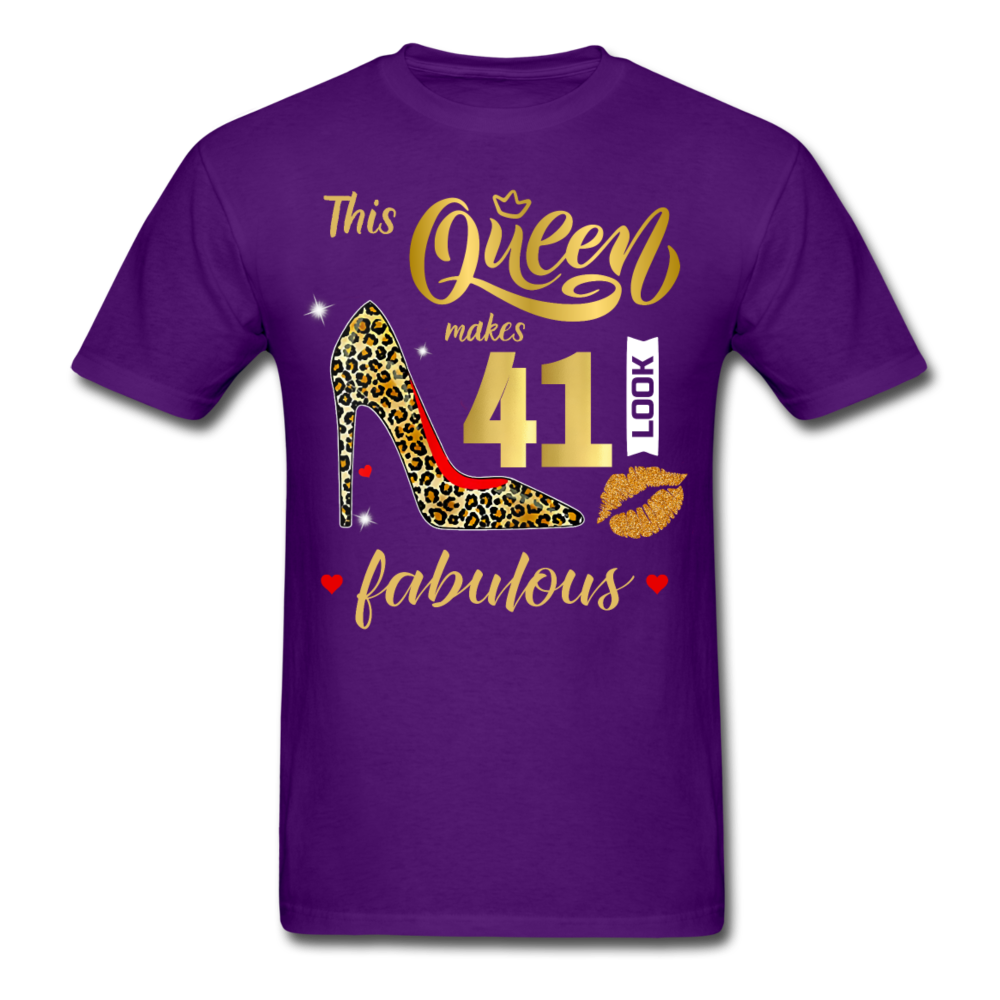 QUEEN 41 FABULOUS UNISEX SHIRT - purple