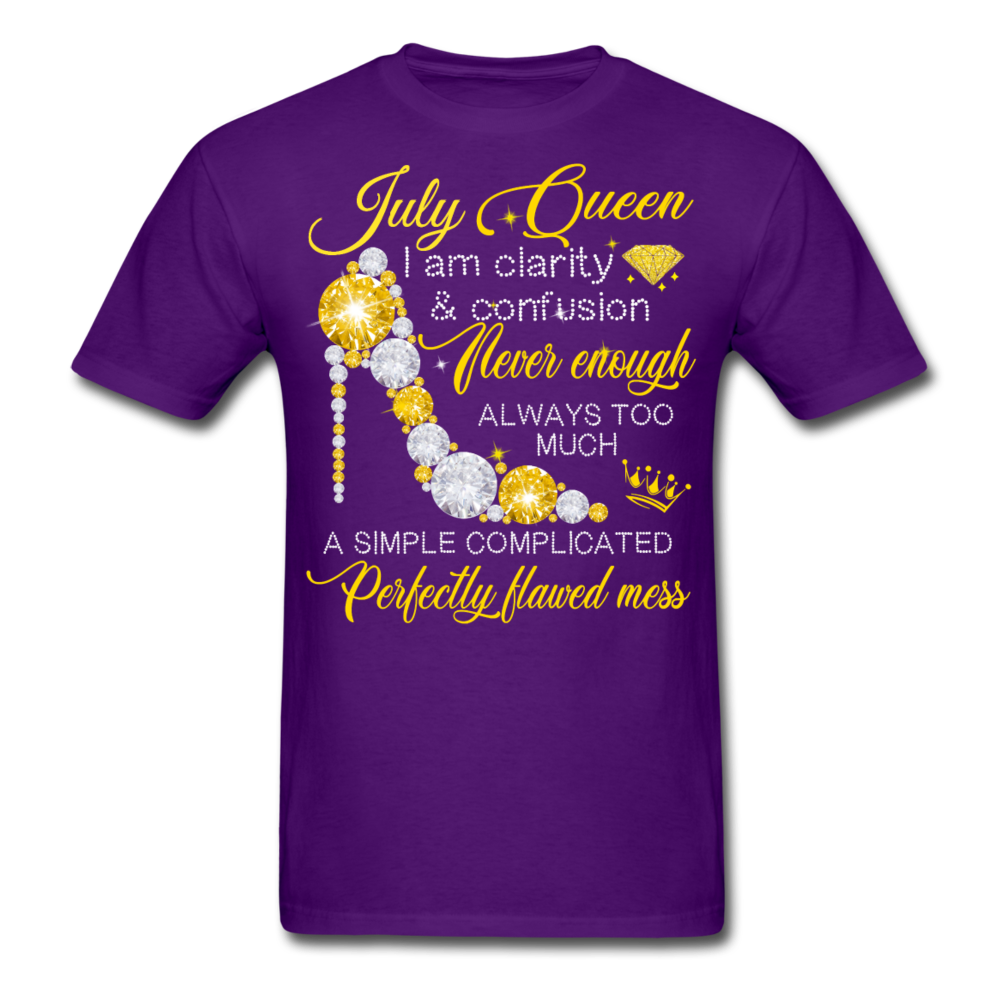 JULY MESS QUEEN UNISEX SHIRT - purple