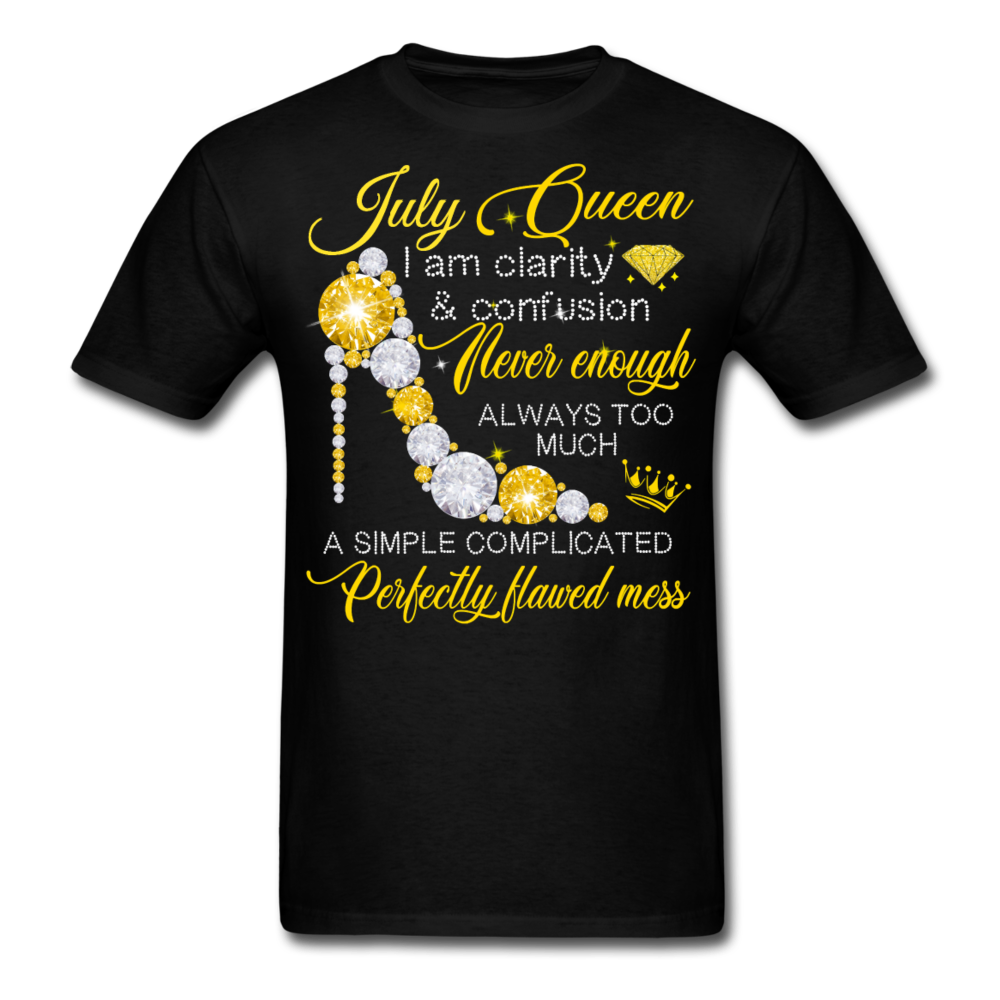 JULY MESS QUEEN UNISEX SHIRT - black