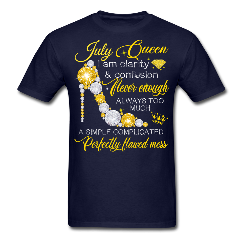 JULY MESS QUEEN UNISEX SHIRT - navy