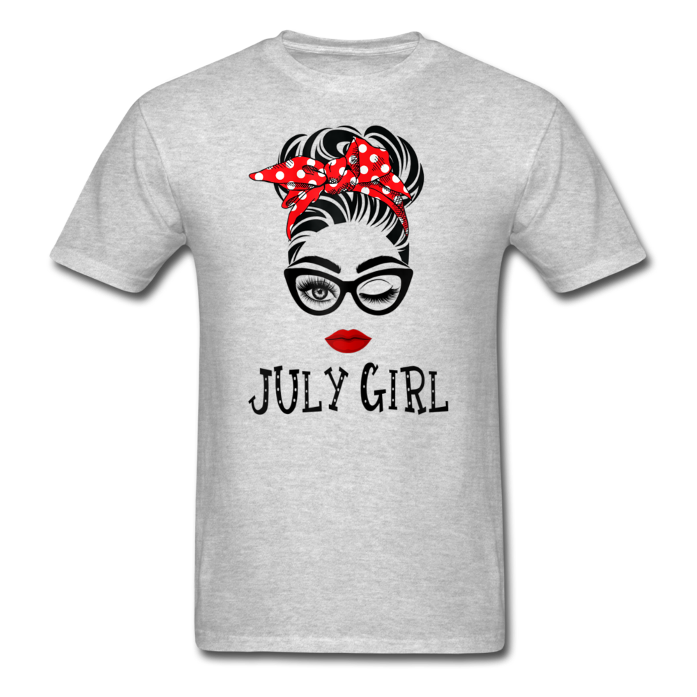 JULY GIRL RIBBON UNISEX SHIRT - heather gray