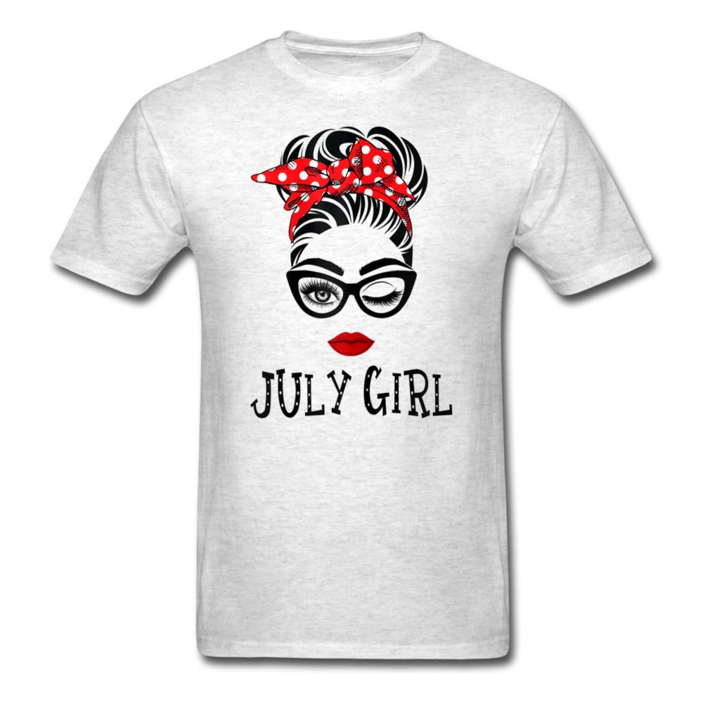 JULY GIRL RIBBON UNISEX SHIRT - light heather gray