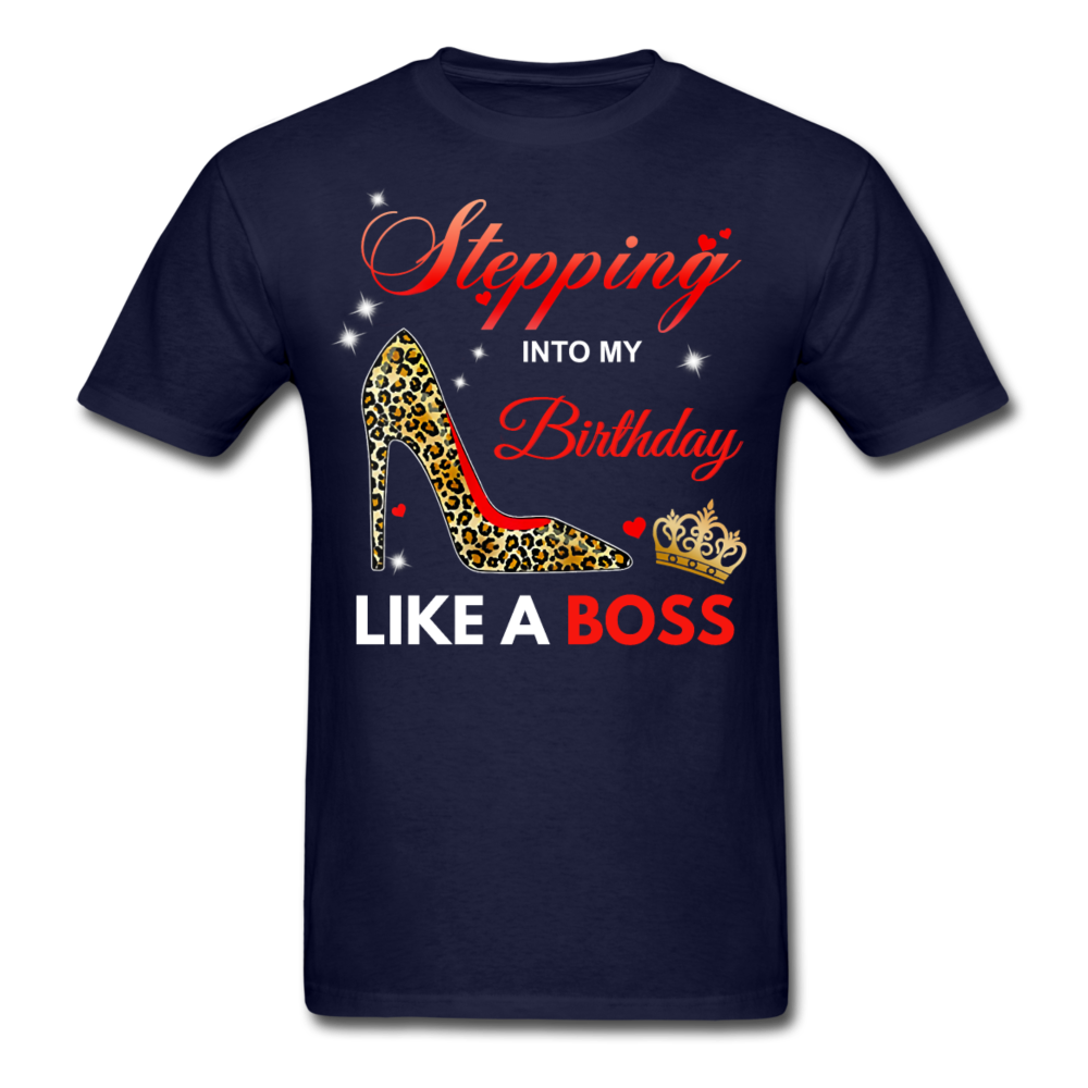 BIRTHDAY BOSS UNISEX SHIRT - navy