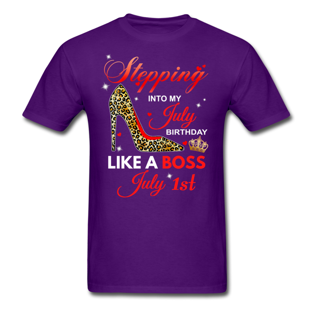 STEPPING 1ST JULY UNISEX SHIRT - purple