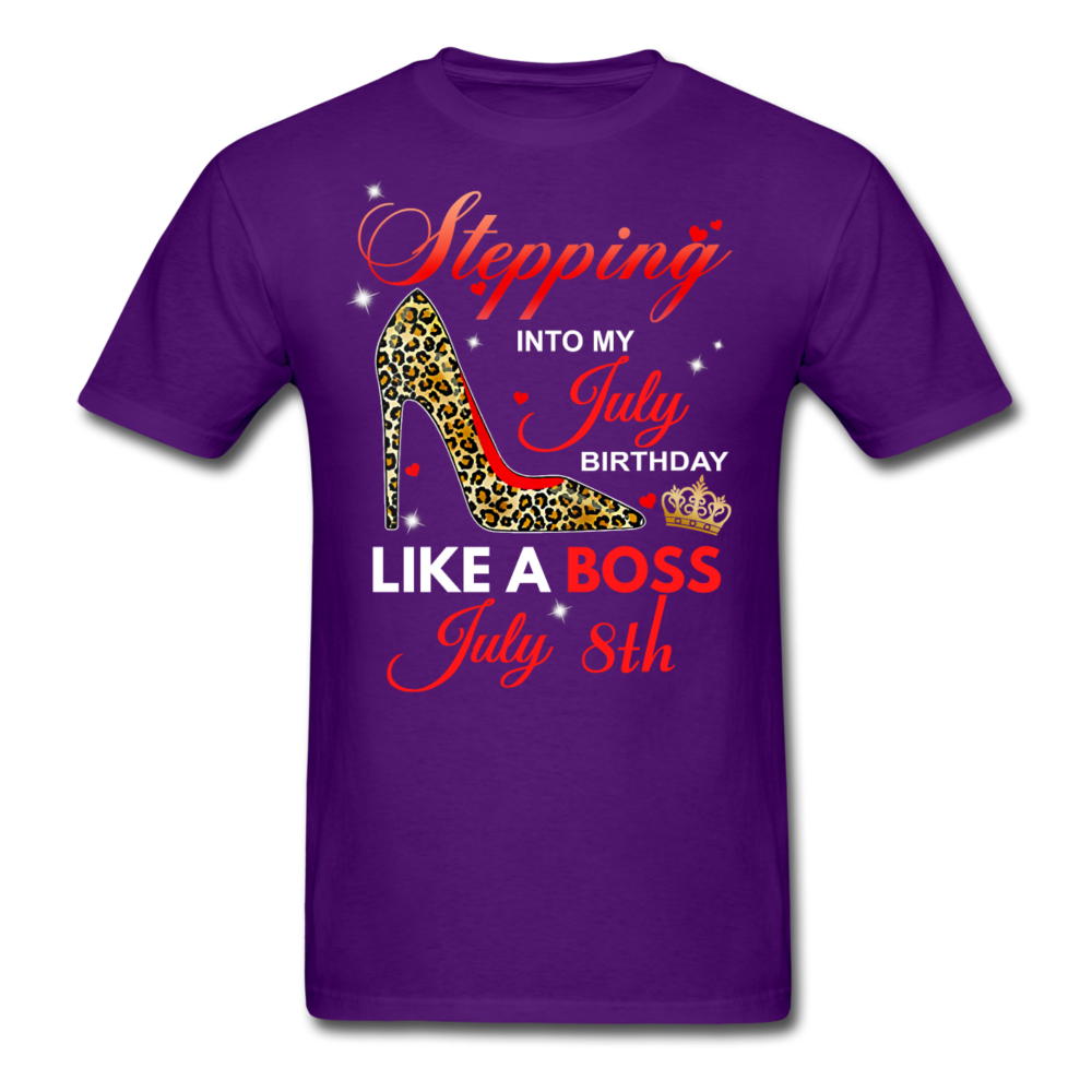 STEPPING 8TH JULY UNISEX SHIRT - purple