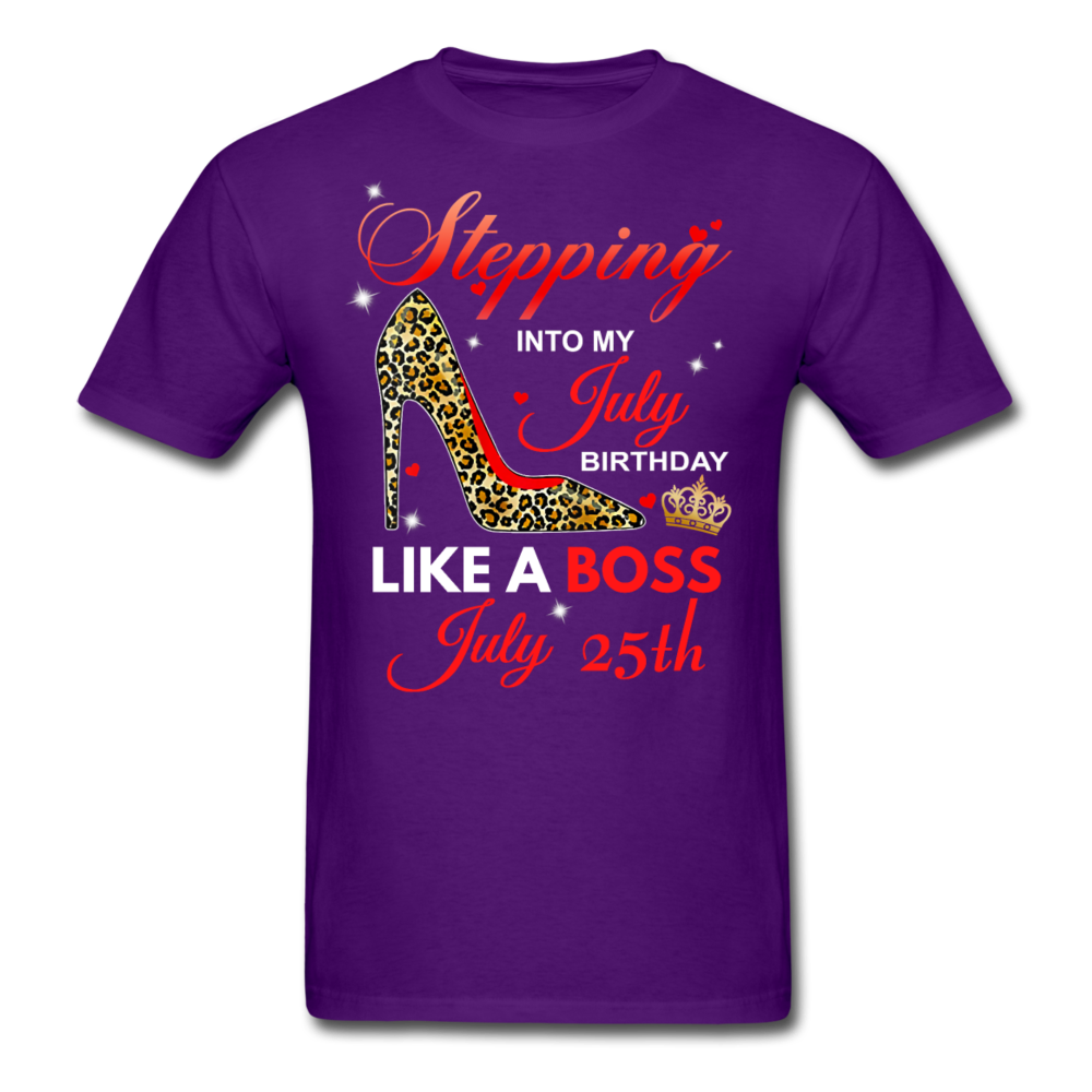 STEPPING 25TH JULY UNISEX SHIRT - purple