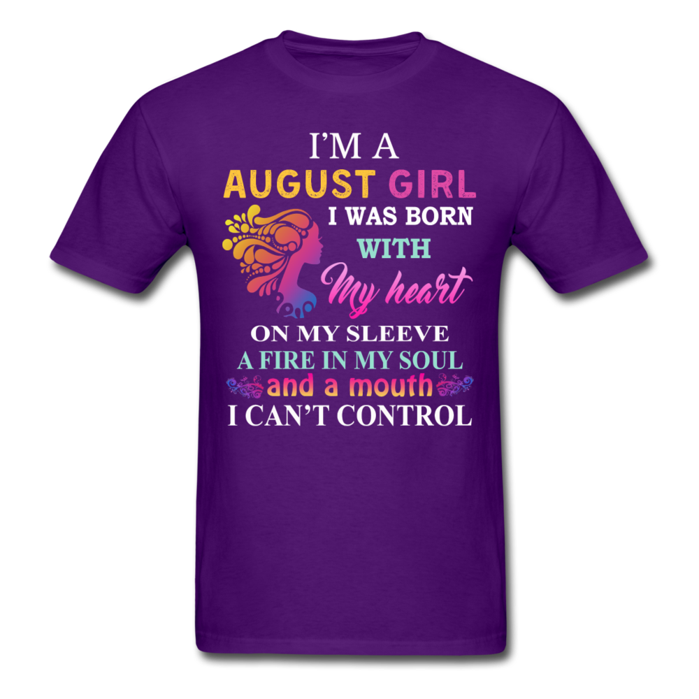 AUGUST FIRE GIRL UNISEX SHIRT - purple