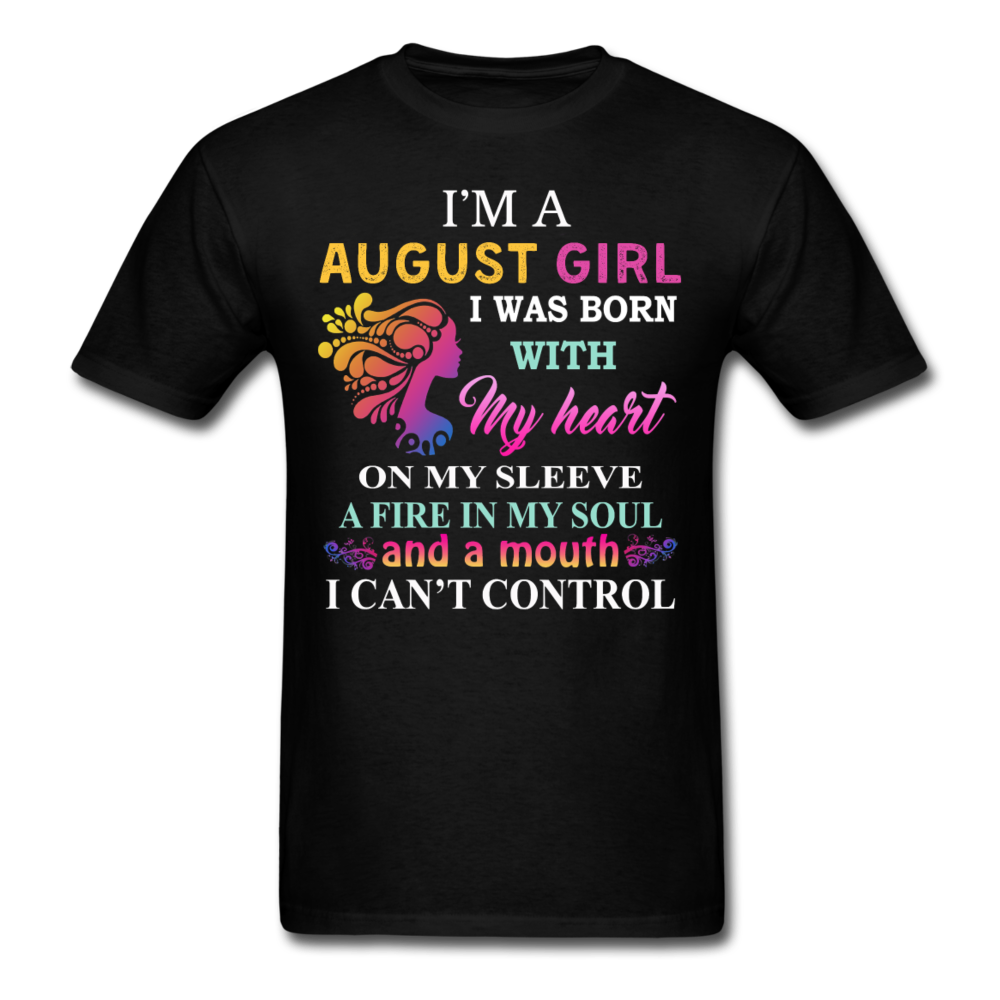 AUGUST FIRE GIRL UNISEX SHIRT - black