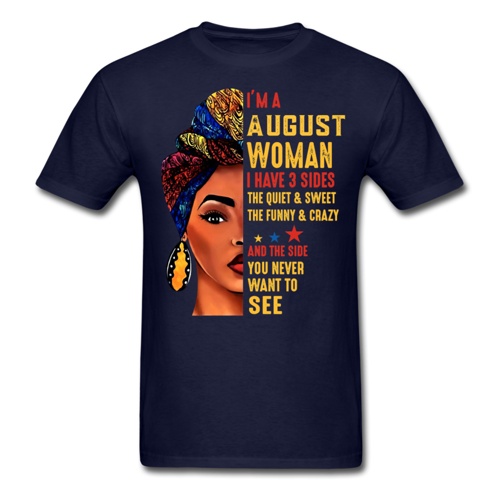 AUGUST CRAZY WOMAN UNISEX SHIRT - navy