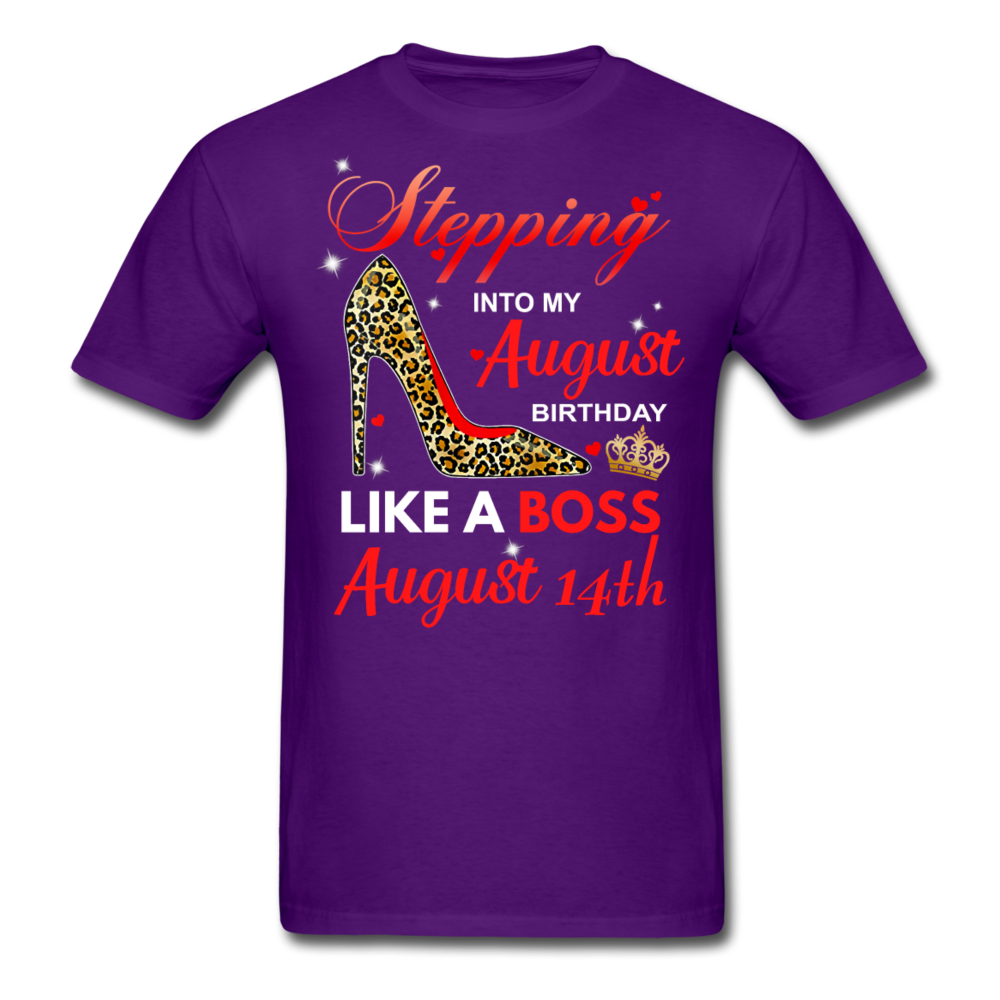 BOSS 14TH AUGUST UNISEX SHIRT - purple