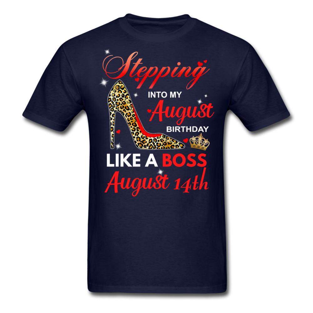 BOSS 14TH AUGUST UNISEX SHIRT - navy