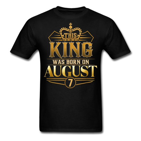 KING 7TH AUGUST UNISEX SHIRT - black